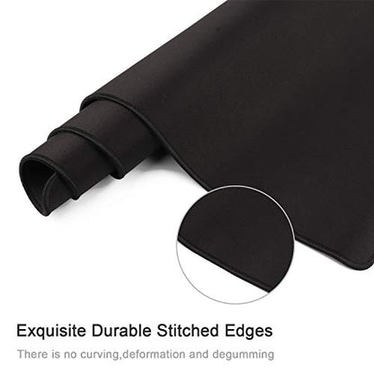 Gaming Mouse Mat/Mouse Pad 23.6x11.8x0.12Inch | XXL Mouse pad | Table mat/Large Size | Improved Precision and Speed | Rubber Base for Stable Grip on Smooth Surfaces Non-Slip (60x30Black004) - color: 60x30Black004