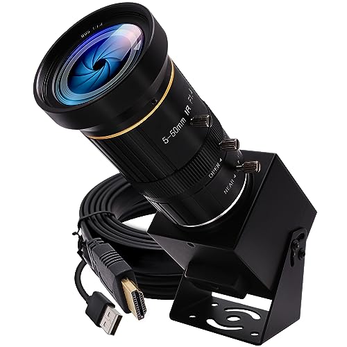 HDMI 4K USB Camera for Live Streaming 10X Variable Focus PC Webcam USB HDMI Simultaneous Output Video Conferencing Close up Zoom in and Out Web Camera for Online Teaching Training - size: 5-50mm 10X Zoom Lens