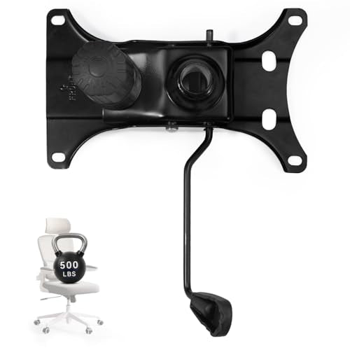 Heavy Duty 500lbs Office Chair Replacement Parts, Swivel Tilt Control Mechanism with 6.2" (W) x 10.4" (L) Mounting Holes, Chair Base for Executive and Gaming Chairs, Black