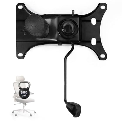 Heavy Duty 500lbs Office Chair Replacement Parts, Swivel Tilt Control Mechanism with 6.2" (W) x 10.4" (L) Mounting Holes, Chair Base for Executive and Gaming Chairs, Black