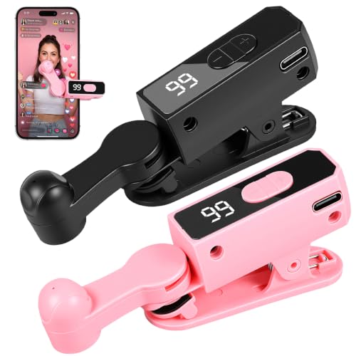 2 Pack Auto Clicker Tapper for Phone Rechargeable & 107 Adjustable Speeds