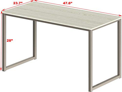 SHW Mission 48-Inch Home Office Computer Desk, Maple - color: Maple, size: 48-Inch