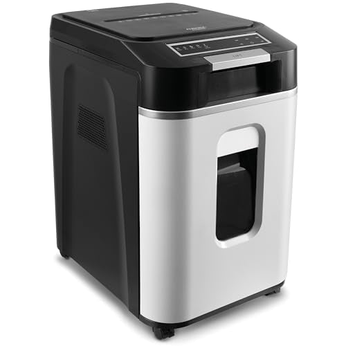 Aurora Commercial Grade 220-Sheet Auto Feed High Security Micro-Cut Paper Shredder/ 60 Minutes/Security Level P-5 - size: 220 Sheet AutoFeed MicroCut