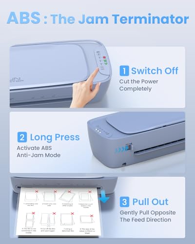 Qfun 11x17 Laminator Machine 13 Inch with 30 Laminating Sheets for Teachers - color: Silver