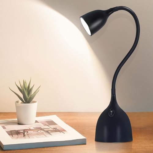 EJIAXIN Desk Lamp for Home Office, LED Reading Light, Black - color: Black