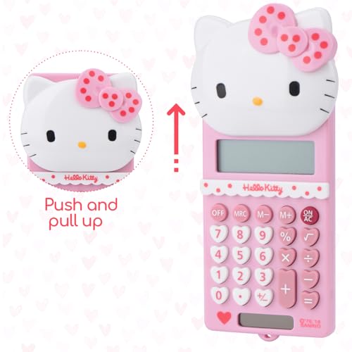 Cute Kids' Mini Calculator - 5.9 x 2.6in, LCD Display, Battery Powered (Included), Perfect for School