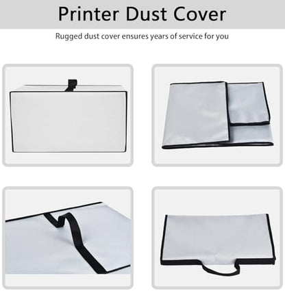 Printer Dust Cover Anti-Static Heavy Duty Nylon Fabric with Handle Foldable - color: Grey