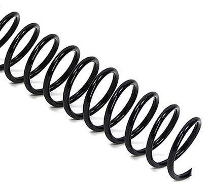 Rayson 3:1 Pitch Plastic Spiral Binding Coils, 7/16" Diameter, 11.1mm, Binds Up to 80 Sheets, Letter Size (8.5" x 11"), Black, Pack of 100 - size: 7/16 inch (80 Sheet Capacity)