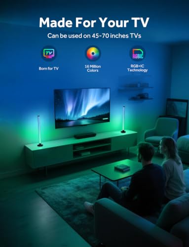Smart LED Light Bars, Gaming Lights RGB IC Light Bar for Room, TV Backlight - size: 17.3 inch