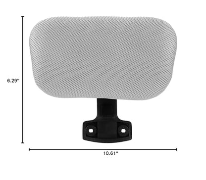 Tofficu Office Chair Headrest Attachment, Adjustable headrest for Office Chair, Adjustable, Ergonomic Height-Adjustable Cushion for Comfort, Fits Most Computer and Desk Chairs - size: Gray-Clip inner diameter 2.2 cm