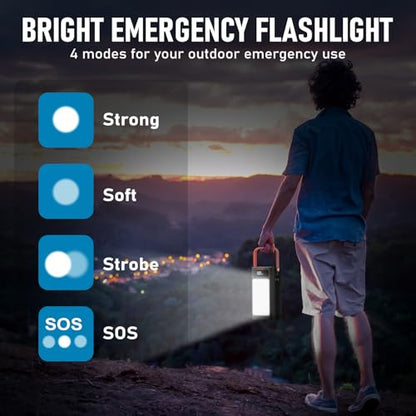 PGYOB Portable Power Bank Power Station, 27000mAh Outdoor Generator with SOS Light, Backup Battery Charger for MacBook, iPhone, Samsung, Home use, Outdoor Camping, RV Trip - size: 99Wh