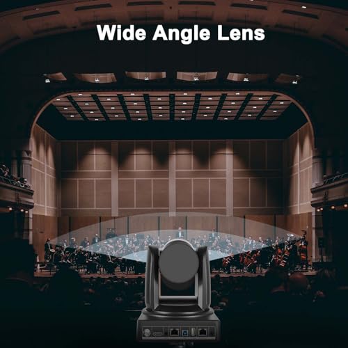 PTZ Camera 10X Optical Zoom Video with SDI Cameras, HDMI Camera Support PTZ Control and IP Live Streaming Output for Conferencing, Church - color: 10X