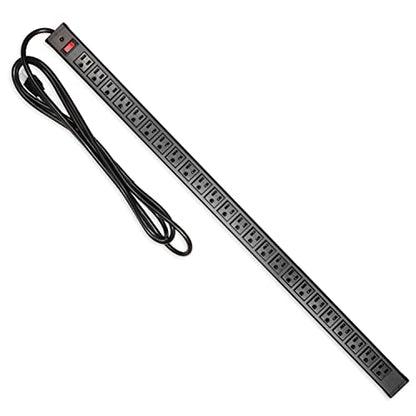 Iron Forge Cable 24 Outlet Metal Surge Protector Power Strip, 9 Ft | 24 Grounded Outlets, Metal Housing - For Home, Office & Workshop - style: 24 outlet