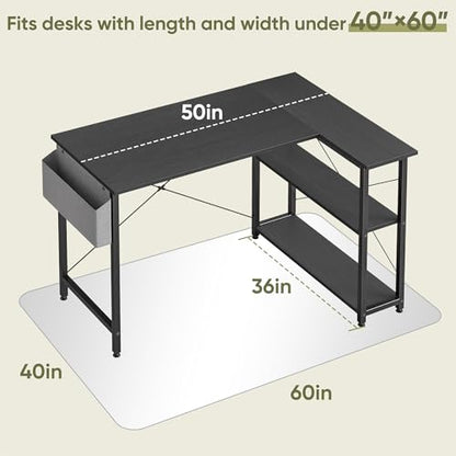 40" x 60" Glass Chair Mat for Carpet, 0.2" Thick Office Chair Mat | Heavy-Duty Tempered Glass With Crystal Clear Surface, Polished Rounded Edges Resists Scratches And Cracks For Smooth Rolling - size: 40"x60"