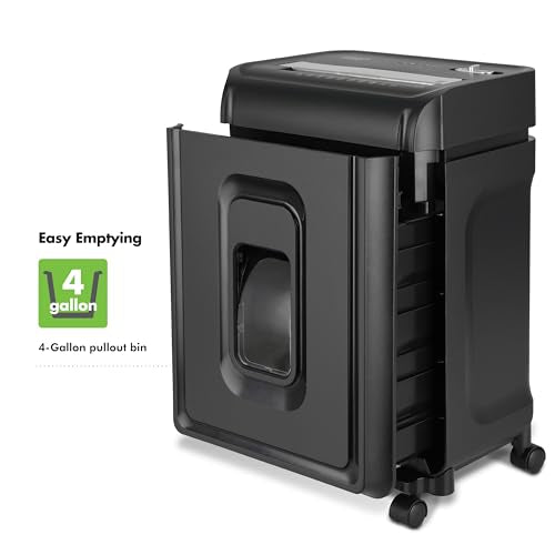 Aurora AU1270XA Professional Grade 12-Sheet Security P-4 Cross-Cut Paper and Credit Card/ 20 Minutes Continuous Run Time Shredder - style: 12-Sheet CrossCut Black