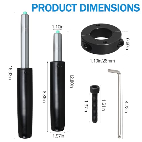 Universal Office Chair Gas Lift Cylinder,Heavy Duty 4 Hydraulic Pneumatic