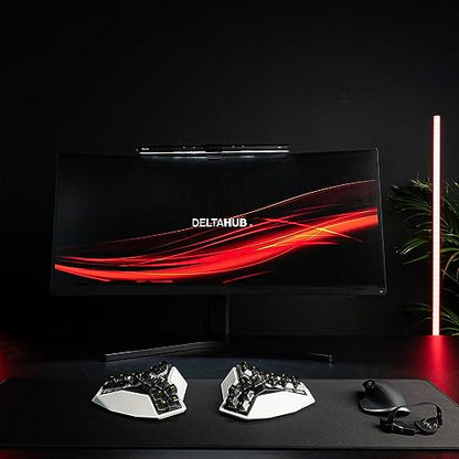 DELTAHUB Gaming Desk Pad Protector - Mouse Pad,Office Desk Mat, Non-Slip Neoprene Top, Desk Blotter,Laptop Desk Pad,Waterproof Desk Writing Pad (Large) - size: 11" x 24.8"