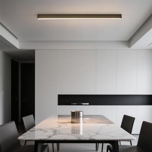 Black ceiling light LED, used for living room, bedroom, hallway, kitchen, - size: 31.4IN