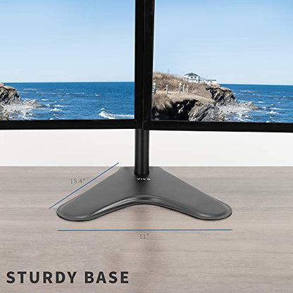 VIVO Dual 13 to 30 inch Monitor Free-Standing Mount, Fully Adjustable Desk Stand, Holds 2 Flat or Curved Display Screens, STAND-V102F - size: Dual Mount