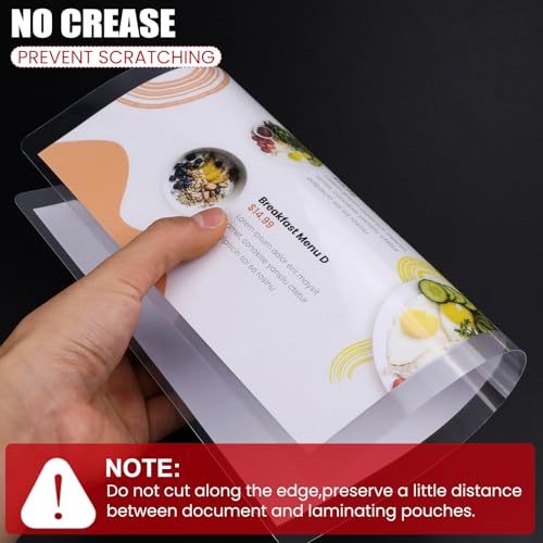CAREGY Thermal Laminating Pouches,250 Pack Laminating Sheets | 5 Mil, 9 x 11.5 Inches Lamination Sheet Paper for Laminator, Round Corner Letter Size, Office and School Supplies - size: 250PACK-5Mil (9 x 11.5Inches)