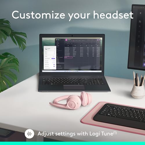Logitech Zone 300 Wireless Bluetooth Headset with Noise Canceling - Rose - color: Rose