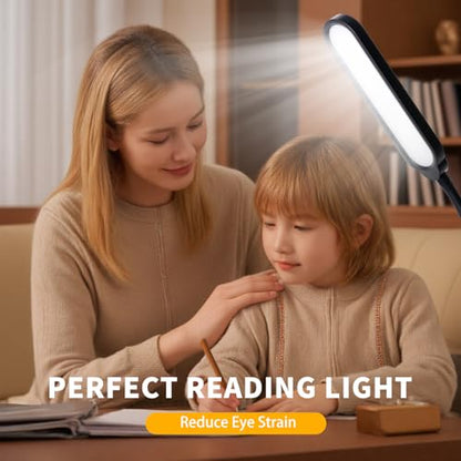 CRI95+ Floor Lamps for Living Room, 18W 3000LM Standing Lamp with 3 Color Temps, Gooseneck Adjustable Dimmable Lamp with Remote, Touch Control for Bedroom, Office, Tattoo Light