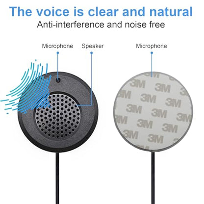 CallToU Window Speaker Intercom System,Dual Way Anti-Interference Intercommunication Microphone Talk Through Glass Window,for Business,Bank,Office,Hospital,Counter,Store,Station,School and More - color: Black 4
