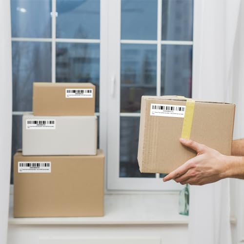 3 x 1 Inch Direct Thermal Labels, 12 Rolls, 15,600 Labels | Compatible with Zebra, Rollo and Other Desktop Direct Thermal Printers, Permanent Adhesive, Easy-Tear Perforations - size: 3" x 1"