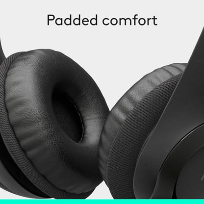 Logitech H390 Wired Headset PC/Laptop Stereo Headphones, USB-A, Black - style: USB-A