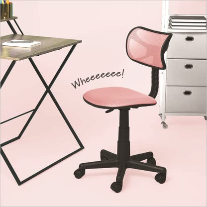 Urban Lifestyle Swivel Mesh Desk Chair, Blush 21D x 21W x 34H in - color: Blush