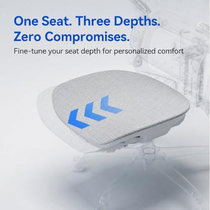 SIHOO B300 PRO Ergonomic Office Chair, High Back Mesh Computer Chair, White - color: Soft White, size: Pack of 1