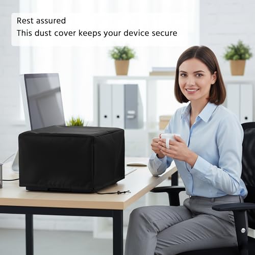 Printer Dust Covers, Water Proof Printer Covers Compatible with HP Canon Epson Brother, Universal Black Case Protector for Printers (19Wx15Dx10H) - size: 19W x15D x10H