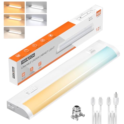 12inch Linkable Under Cabinet Lighting Hardwired Plug-in,Wired LED,1 Pack - color: 1 Pack, size: 12 INCH