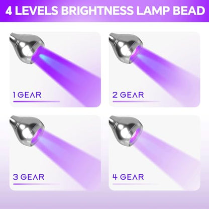 UV Nail Lamp - UV Light for Gel Nails, Flash Cure Lamp - color: Silver