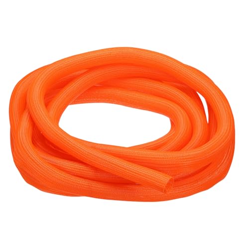 MECCANIXITY Split Sleeve Wire Loom Braided Sleeve 1-1/2" 25Ft Orange - color: Orange, size: 1-1/2" x 25Ft