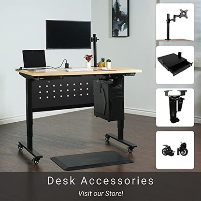 2 Plug Desk Clamp Power Strip Bar with 2 USB Ports, 5-Foot Cord, White