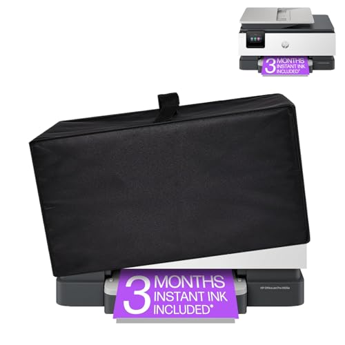 Printer Dust Cover for HP OfficeJet Pro 8125e Wireless Color Inkjet Printer - color: Black