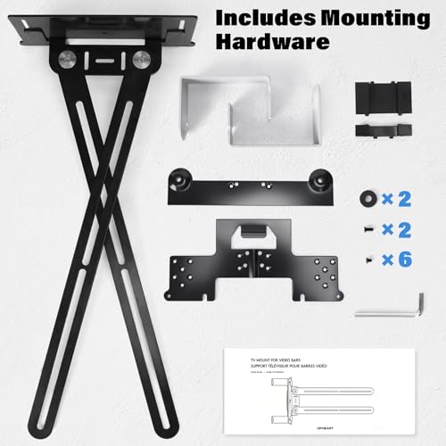 Mounting Bar for TV Mount,TV Mount for Logitech Video Conferencing System,Mounting Bracket Compatible with Logitech Rally Series(Bar, Bar Mini, Bar Huddle) & Rally Camera (Part Number: 952-000041),New