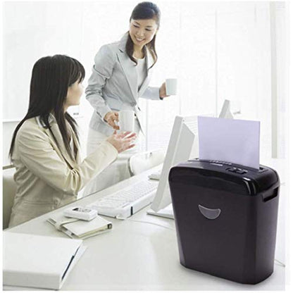Mini Paper Shredder-Security 5-Sheet Micro-Cut Paper，CD and Credit Card， 5 Minutes Continuous Run Time Shredder