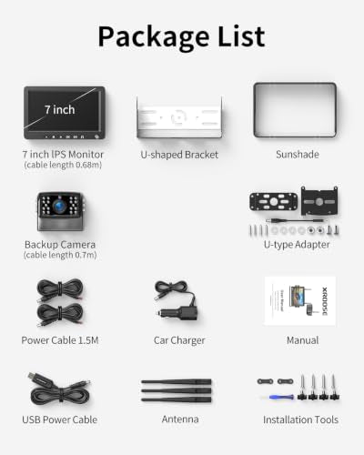 Wireless Backup Camera for Rvs 1080P, BSD Alert, AI Detection, 6X Zoom