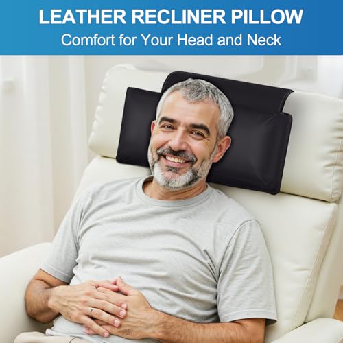 Recliner Pillow, Adjustable Neck & Head Support Pillow - color: Black