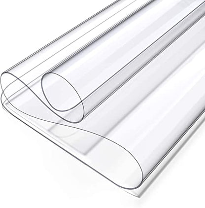 Oterri Clear Writing Desk Pad, 12’’x12” Heat Resistant Waterproof PVC Round Edge Durable Desk Protect Mat, Anti-Static Writing Mat Table Protector - size: 12" x 12"