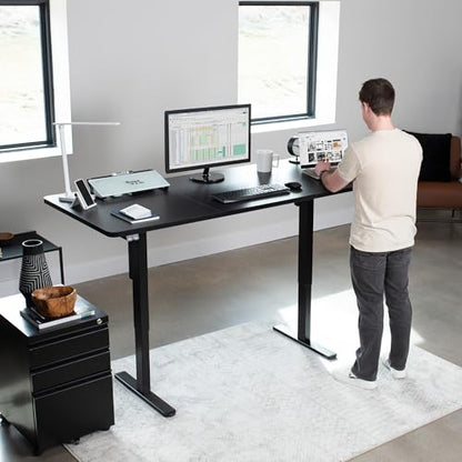 VIVO Black 71 x 30 in Standing Desk, DESK-KIT-0B7B - color: Black Top / Black Frame, size: 71 x 30 inch