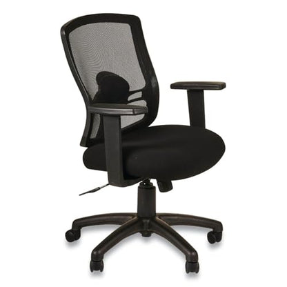 Alera Etros Series Mesh Mid-Back Petite Swivel/Tilt Chair, Black