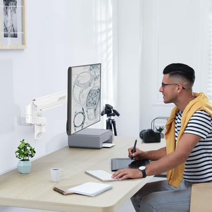 Monitor Wall Mount Fits up to 32" Computer Screens Max 19.8lbs - style: Wall Mount White