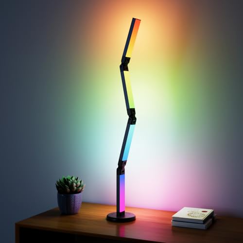 Led Desk Lamp with Atmosphere Lighting, Smart RGB LED Desk Lamp