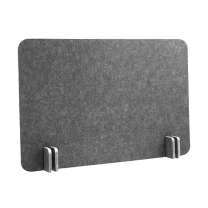 Acoustic Desk Divider Stand Up Privacy Partition Soundproof Felt Screen Lightweight Design Suitable for, Rectangle Dark Gray - color: Rectangle Dark Gray