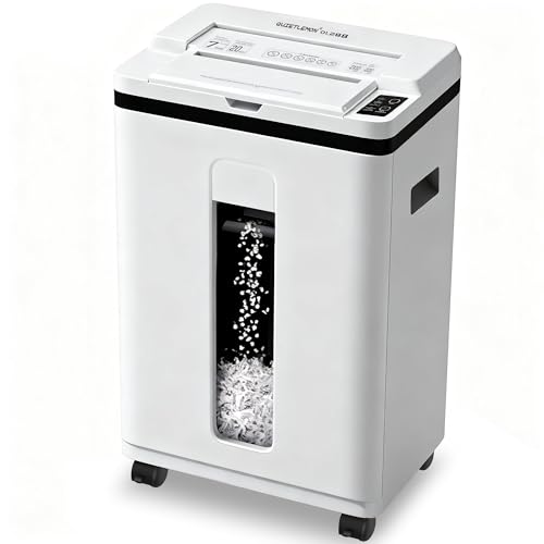 Paper Shredder 200-Sheet Auto Feed, Touchscreen Heavy Duty Shredders, 40 Min Non-Stop, P-5 Ultra Security Shredder for Home Office, Micro Cut with Wheels, 5.8 Gal Bin, <60 dB(OL288) - size: 200 Sheet Auto Feed