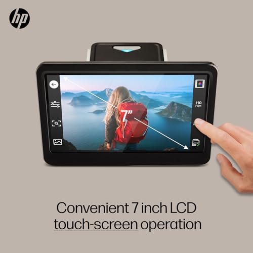 HP Film & Slide Scanner, Photo Scanner, 7" Touch LCD, 13MP Slide Digitizer