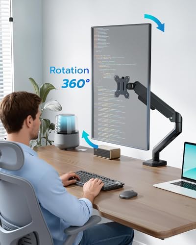 ARES WING 17-40 Inch Heavy Duty Monitor Arm, Black - color: Black, style: Non USB